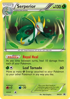 BW Black Star Promos Serperior Pokémon card